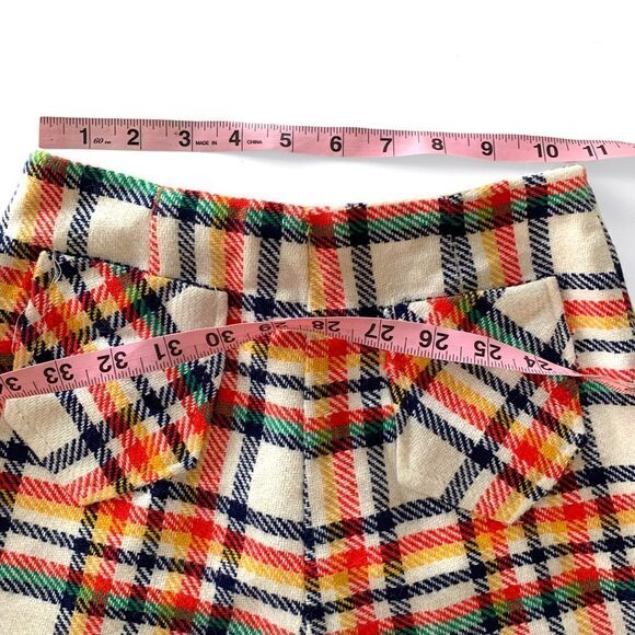 Vintage 1970’s Hi Waisted Plaid Bellbottom Pants - Picture 6 of 9